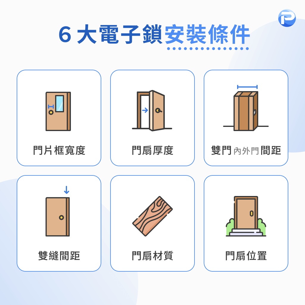 6 大電子鎖安裝條件