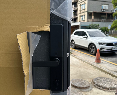 林口商辦案例｜業主堅持 IP68 防水電子鎖，PLUSONE ARIES 成唯一選擇