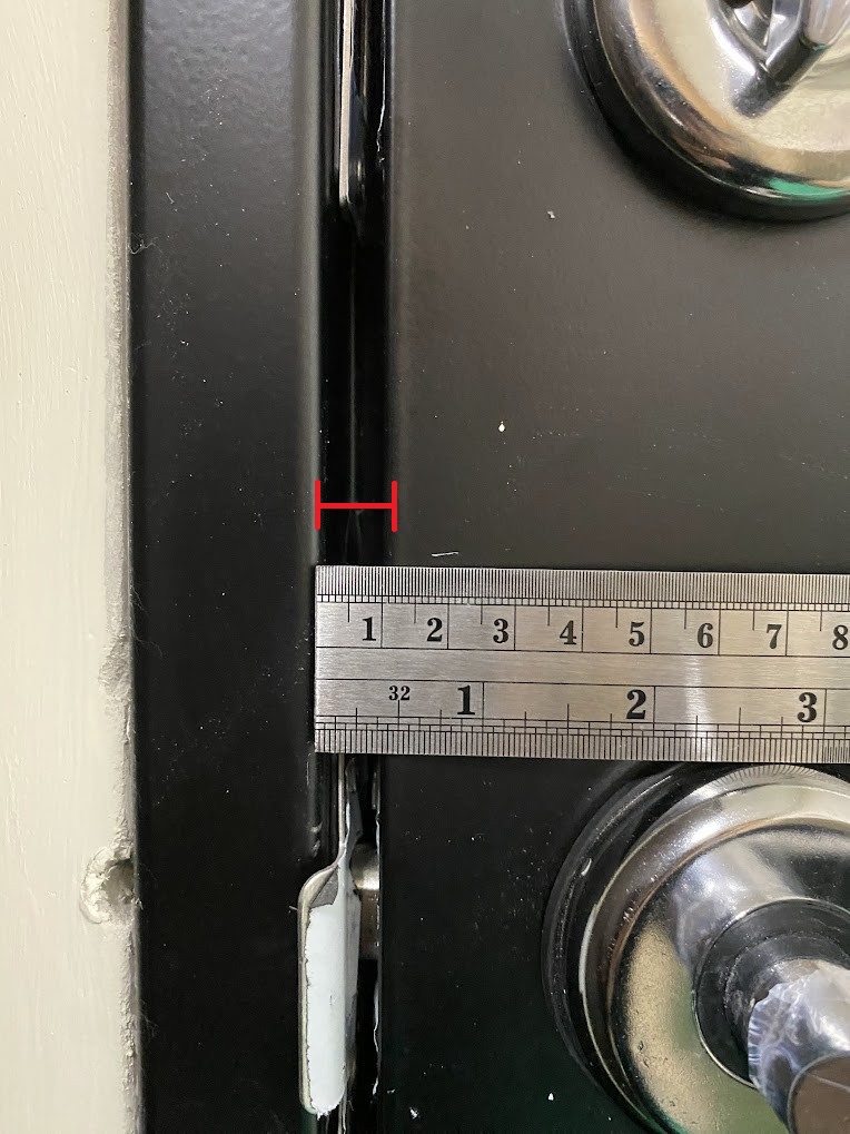 安裝電子鎖或防盜門前精準量測門縫寬度尺寸